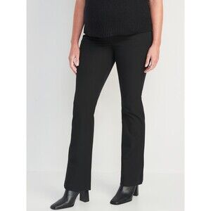 Old Navy Maternity Full Panel Pixie Flare Black Pants Plus Size 20 NWT